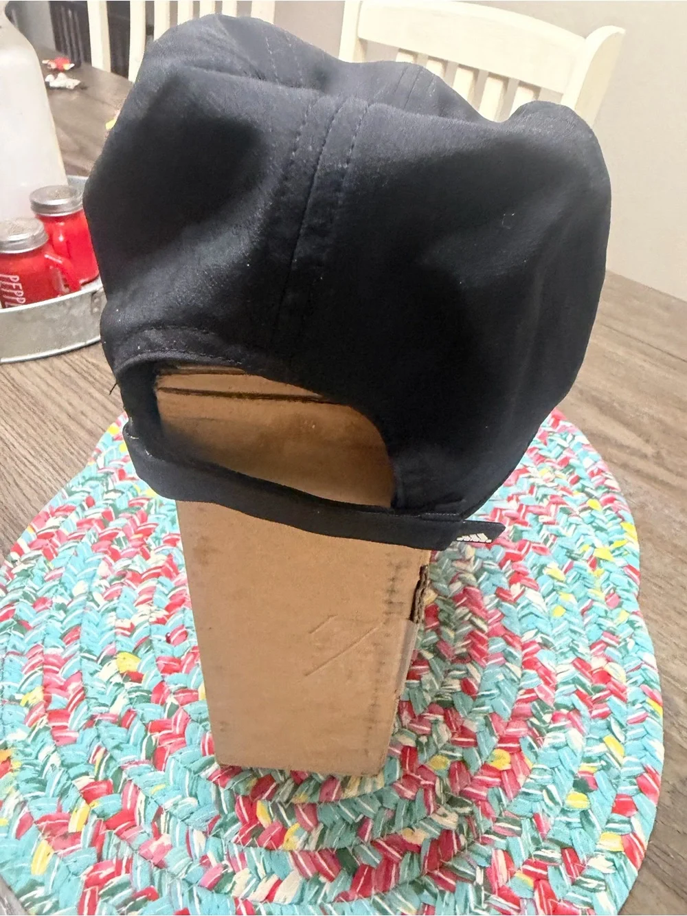 adidas Black Youth Fit Aeroready Cap with Logo